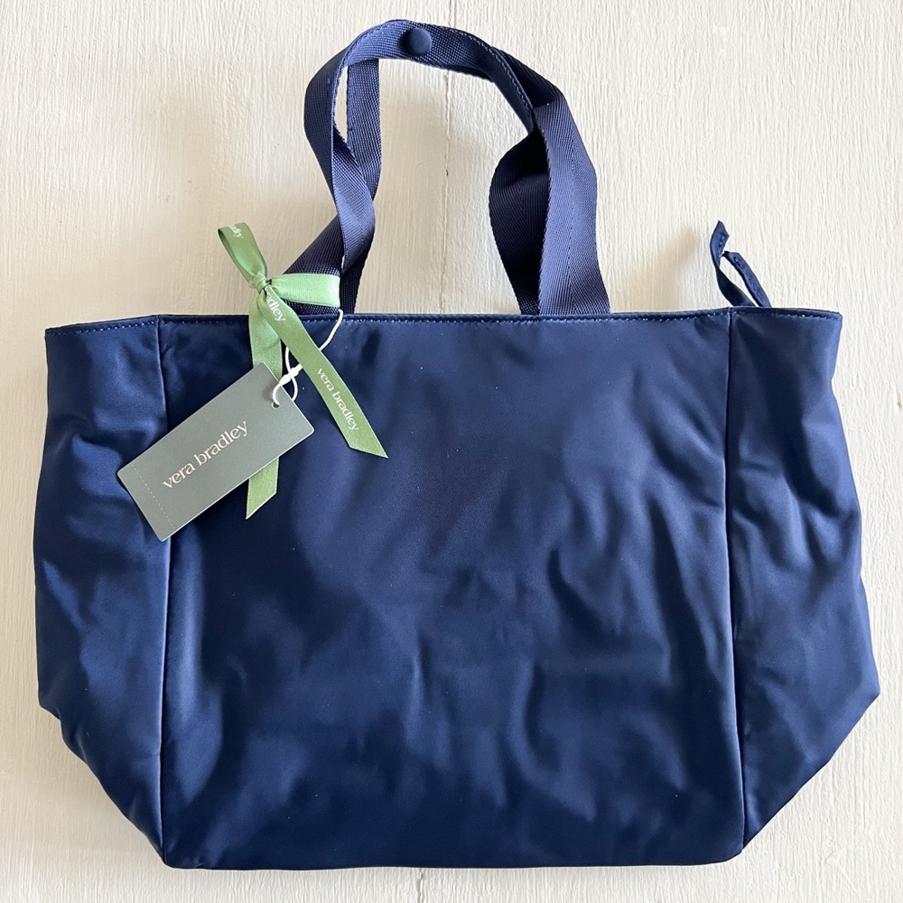NWT: Vera Bradley: Nylon Navy Lunch insulated Tote Bag - Peacoat - Picture 2 of 11